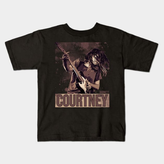 Courtney Barnett // Brown vintage Kids T-Shirt by Degiab